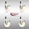 Service Caster 5 Inch 316SS Nylon Wheel Swivel 1 Inch Expanding Stem Caster Set Lock Brake SCC-SS316TTLEX20S514-NYS-1-4 - alternate 5